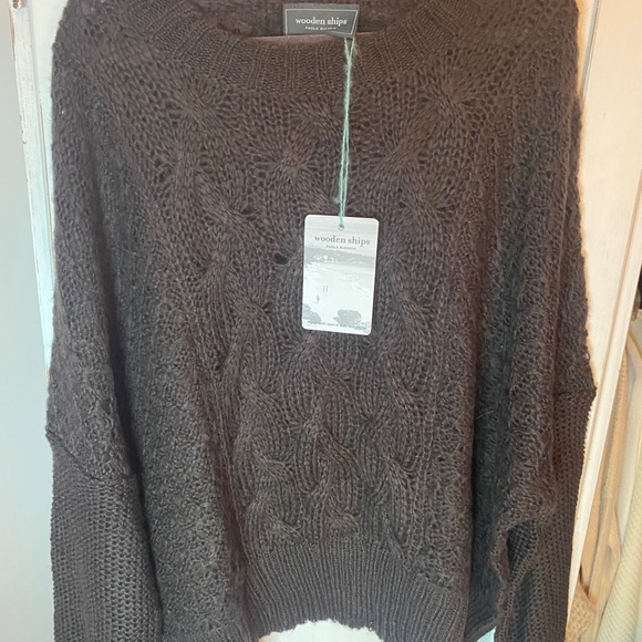 ｗｏｏｄｅｎ ｓｈｉｐｓ ｃａｂｌｅ ｋｎｉｔ ｓｗｅａｔｅｒ - Picture 5 of 5